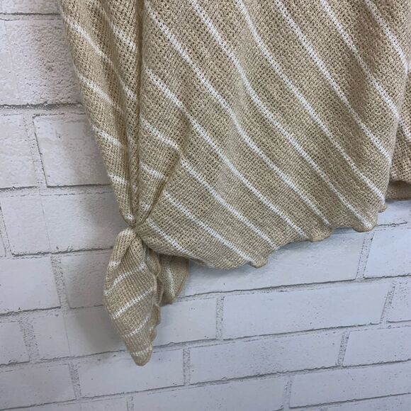 NWT Everleigh oatmeal striped knit top, S (Q11) - Picture 4 of 6